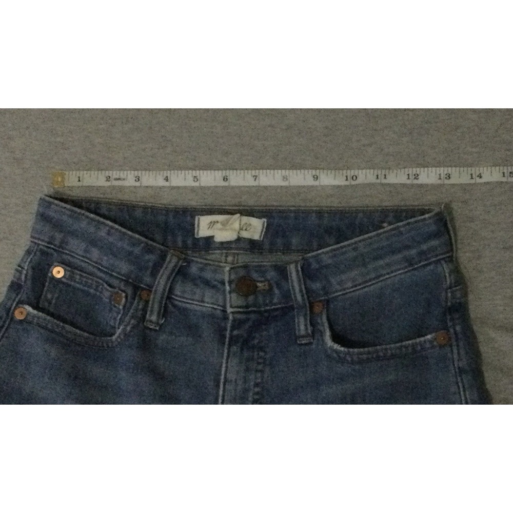 MADEWELL Wide jeans womens SZ 26 BLUE DENIM JEANS curvy slim wide leg - Picture 15 of 16